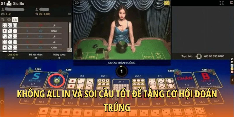 Không all in và soi cầu tốt để tăng cơ hội đoán trúng