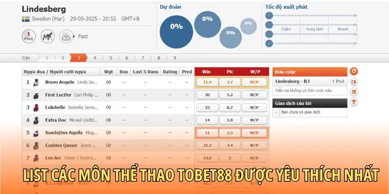 Môn thể thao có lượt tương tác nhiều nhất?